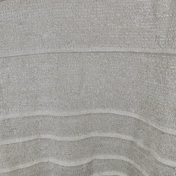 Chicos Travelers Metallic‎ Lightweight Sweater Size M Chico's Size 1 - Picture 6 of 8